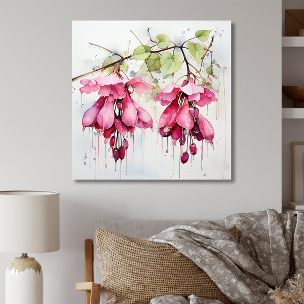 Winston Porter Pink Fushia Ladys Eardrops Flower - Fuschia Wall Art ...